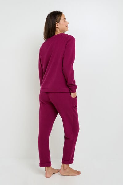 TEE-SHIRT MANCHES LONGUES BORDEAUX