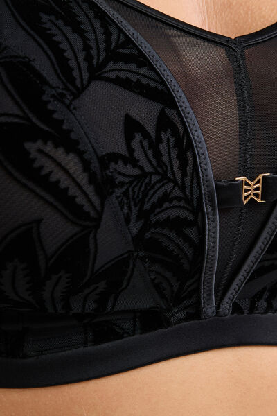 FANTINE SOUTIEN-GORGE SANS ARMATURES GRANDE TAILLE NOIR