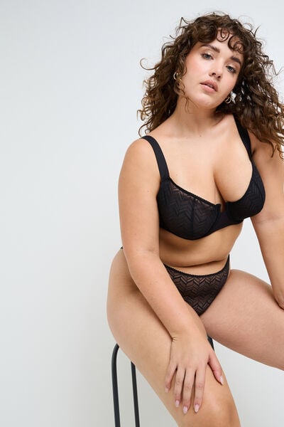 FANFAN SOUTIEN-GORGE CORBEILLE DENTELLE NOIR