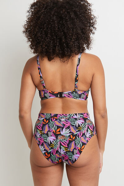 LAVANDE MAILLOT DE BAIN CULOTTE HAUTE NOIR