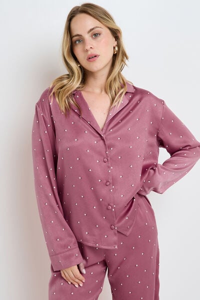GRAMMY CHEMISE MANCHES LONGUES MULTICO ROSE