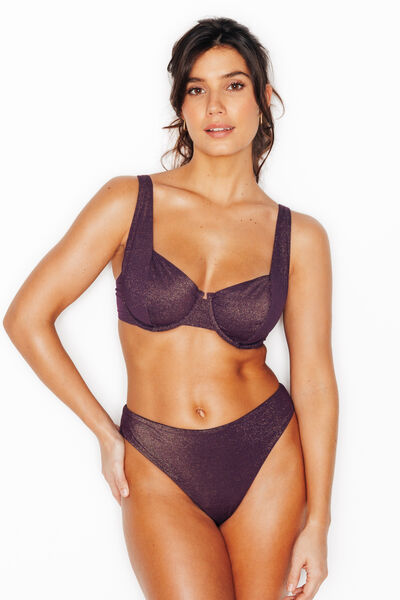 MAILLOT DE BAIN CORBEILLE PRUNE