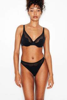 IRENE TANGA MICROFIBRE NOIR