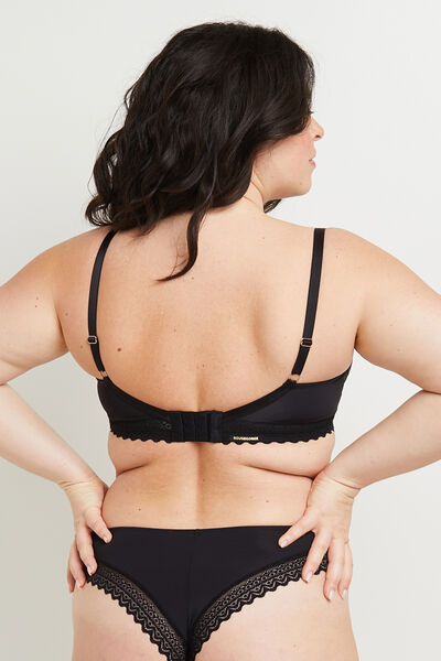 DOUCE SOUTIEN-GORGE EMBOITANT MICROFIBRE NOIR
