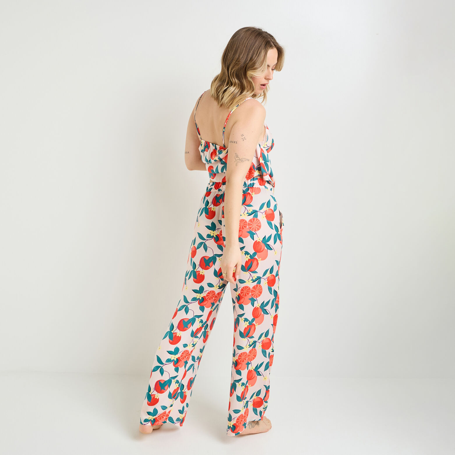 GIRLY PANTALON DE PYJAMA MULTICO ORANGE