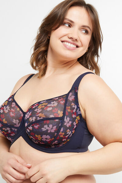 SOUTIEN-GORGE GRANDS BONNETS MULTICO BLEU