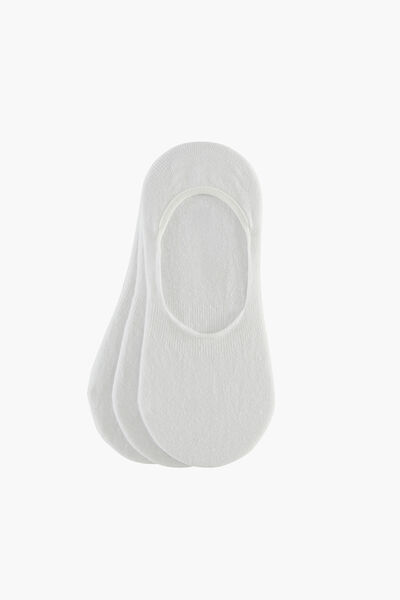 LOT DE 3 PAIRES DE SOCQUETTES COTON BLANC