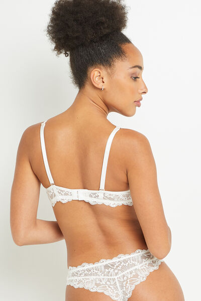 TINA SOUTIEN-GORGE PUSH UP DENTELLE BLANC