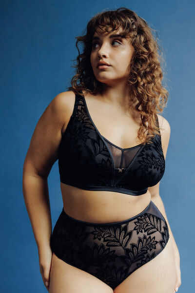 CULOTTE TAILLE HAUTE GRANDE TAILLE NOIR