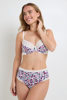 DOUCE SOUTIEN-GORGE EMBOITANT MICROFIBRE MULTICO BLANC