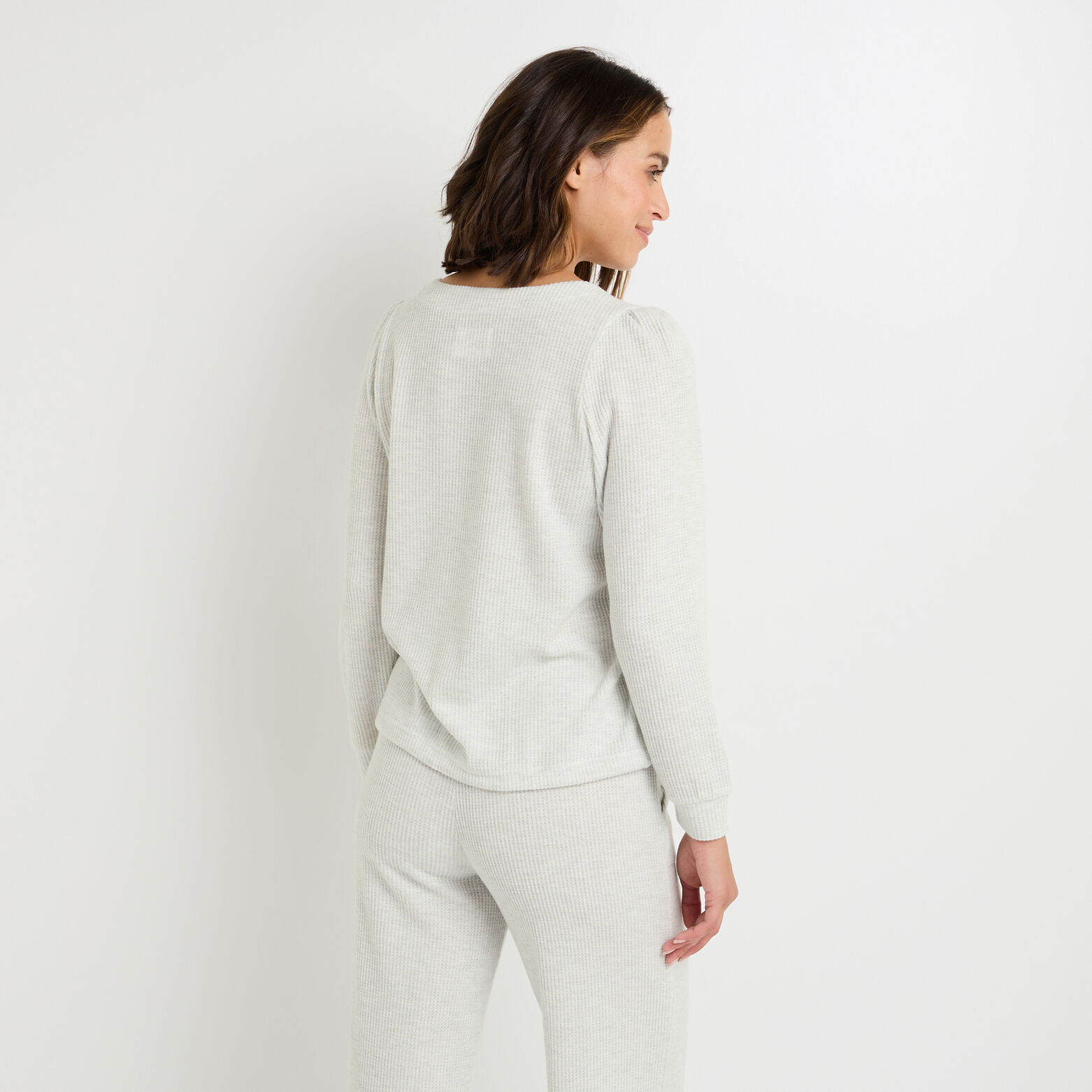 GAUFRETTE TEE-SHIRT MANCHES LONGUES GRIS CLAIR