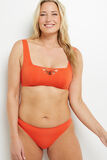 LISA MAILLOT DE BAIN SLIP MIDI ORANGE
