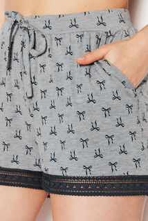 CAMILLE Short de pyjama MULTICO NOIR