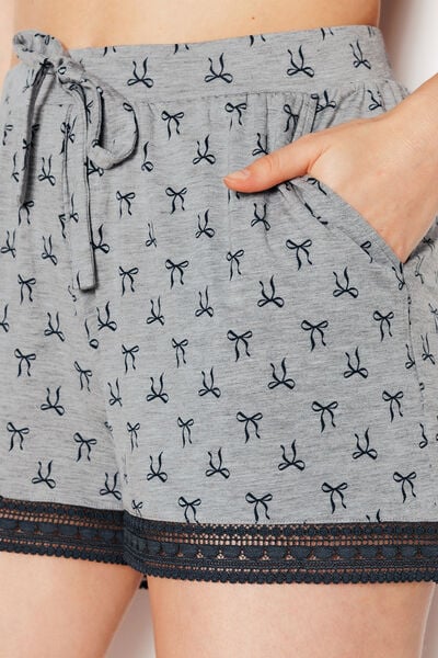Short de pyjama MULTICO NOIR