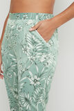 BARNEY PANTALON SATIN IMPRIME Vert clair