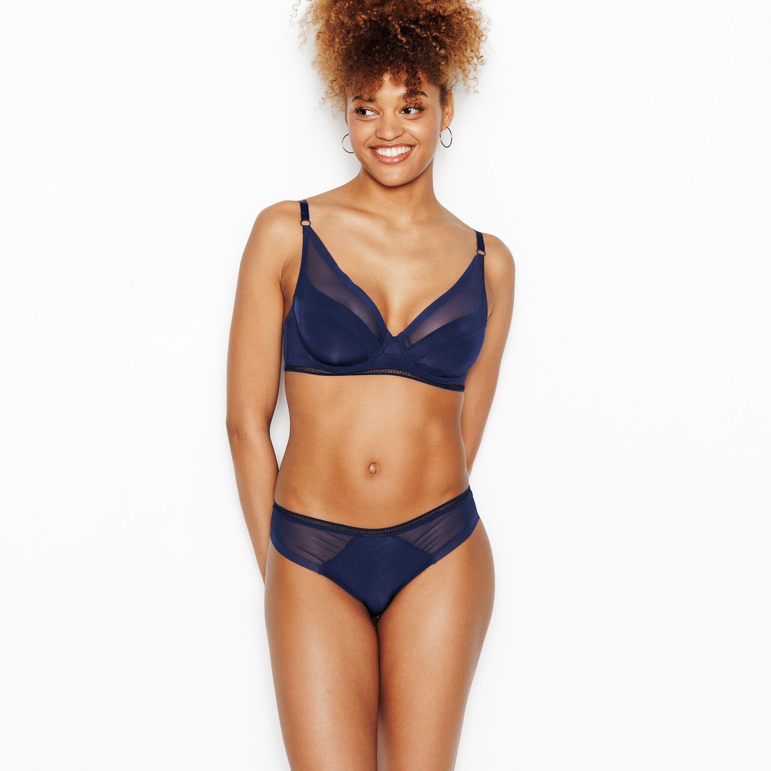 GINNY TANGA MICROFIBRE MARINE