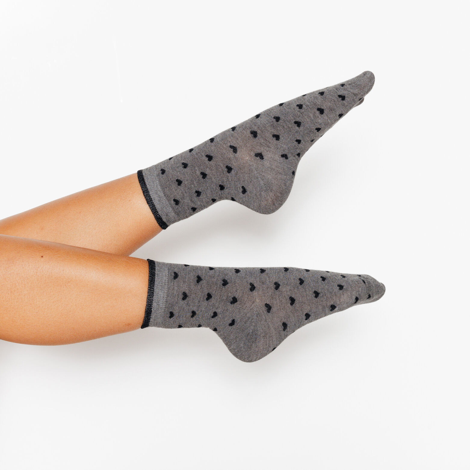 COEUR CHAUSSETTES MULTICO GRIS