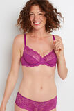 DENTELLE SOUTIEN-GORGE EMBOITANT FUCHSIA