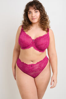 DONA+ TANGA DENTELLE FUCHSIA