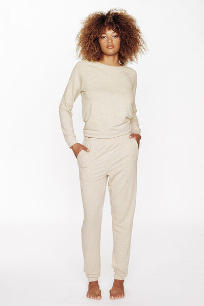 PANTALON DE PYJAMA BEIGE