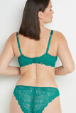 DENTELLE SOUTIEN-GORGE AMPLI EMBOITANT VERT