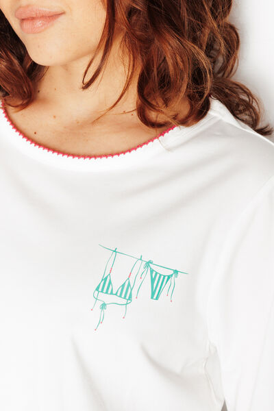 T-SHIRT MANCHES COURTES BLANC