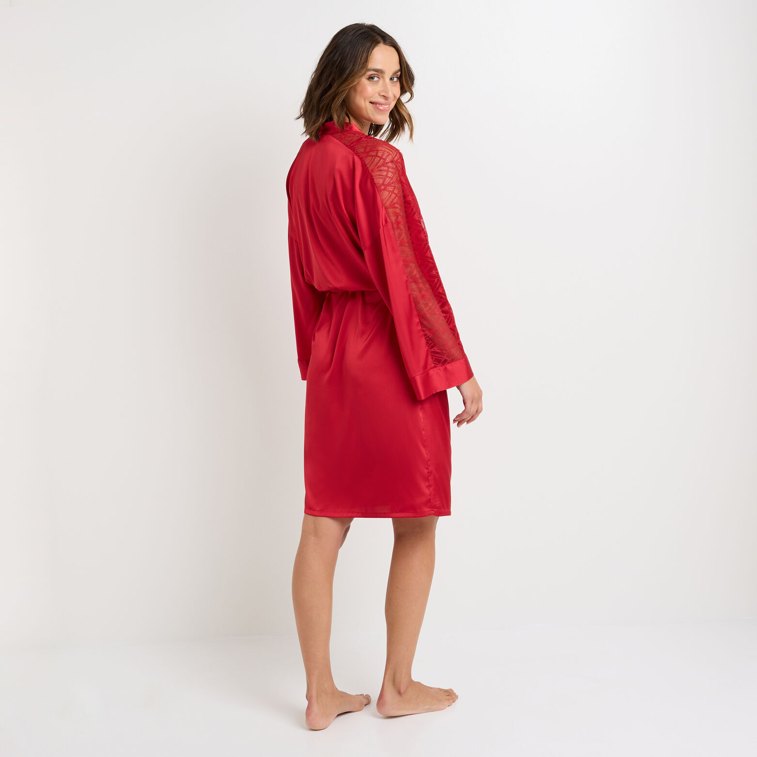 FEMME KIMONO ROUGE