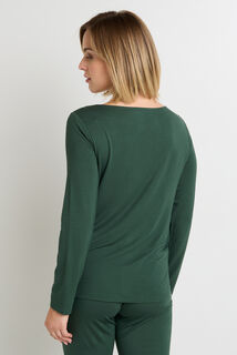CAMILLE Tee-shirt manches longues KAKI