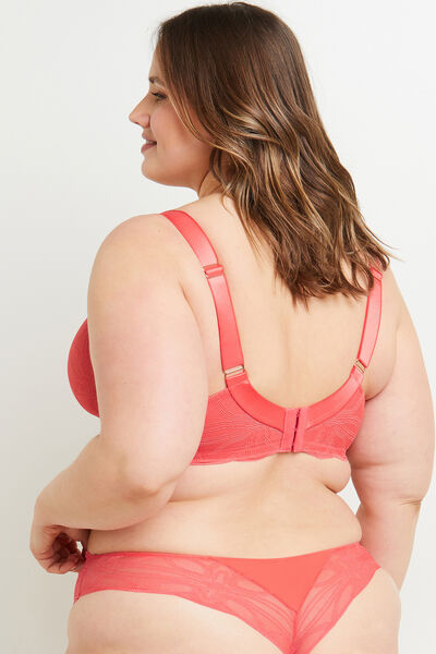 DEBORAH SOUTIEN-GORGE EMBOITANT GRANDE TAILLE DENT CORAIL