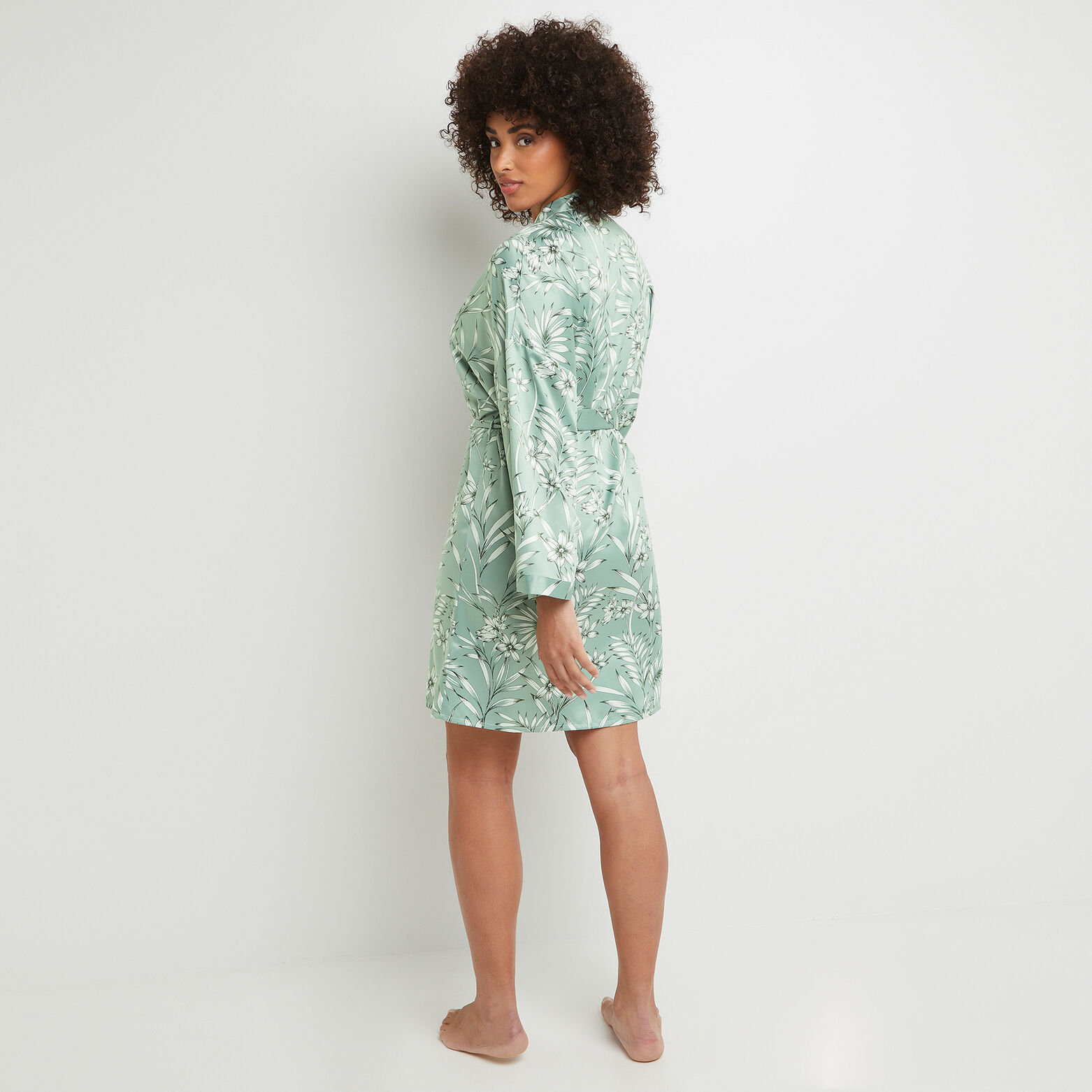 BARNEY DESHABILLE SATIN IMPRIMEE Vert clair