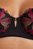 BETTY SOUTIEN-GORGE CORBEILLE BRODE MULTICO NOIR