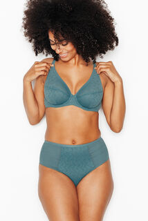 JULIANE CULOTTE HAUTE DENTELLE PETROLE