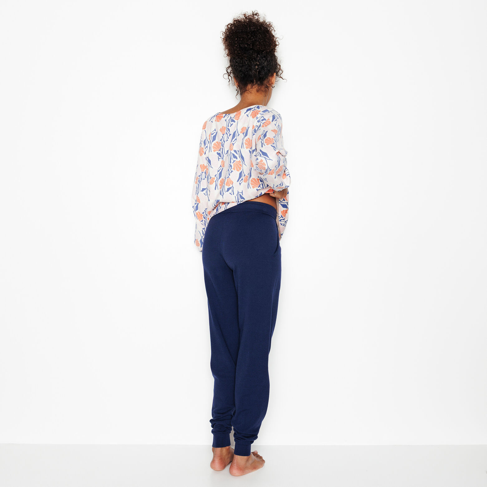 FEERIE PANTALON EN TRICOT BLEU ROI
