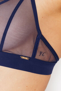 BLUE SOUTIEN-GORGE SANS ARMATURES NOIR/BLEU