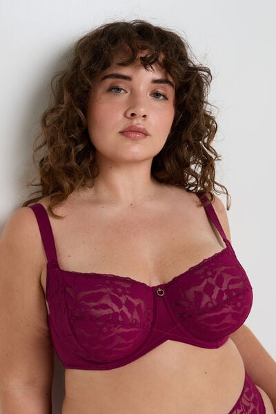SOUTIEN-GORGE EMBOITANT PRUNE
