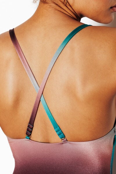 MAILLOT DE BAIN 1 PIECE TRIANGLE MULTICOLOR