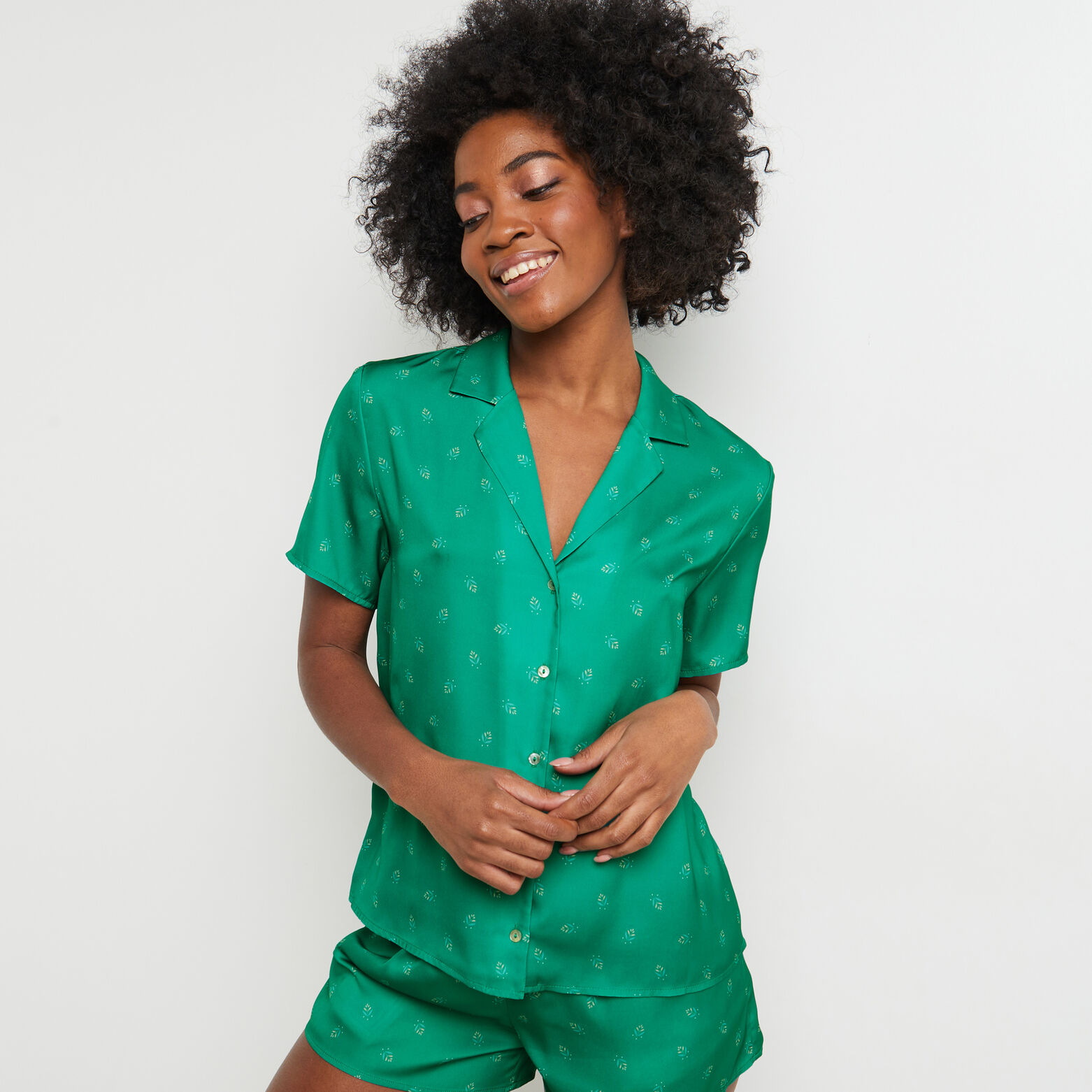 DELPHINE CHEMISE  MULTICO VERT