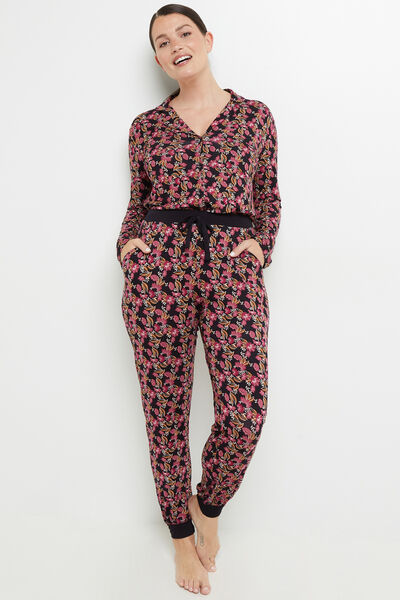CAMILLE TREGGING VISCOSE MULTICO NOIR