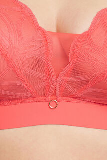 DEBORAH SOUTIEN-GORGE SANS ARMATURES GRANDE TAILLE CORAIL
