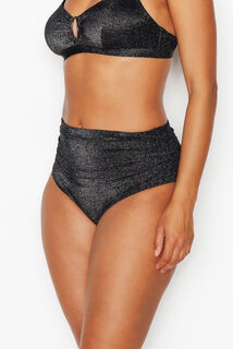 NESS Maillot de bain culotte haute NOIR