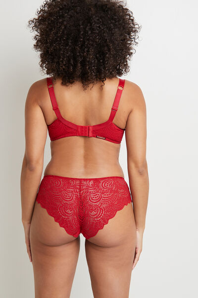DENTELLE CULOTTE DENTELLE ROUGE