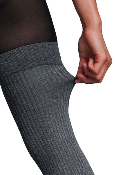 COLLANT EFFET CHAUSSETTES MULTICO NOIR