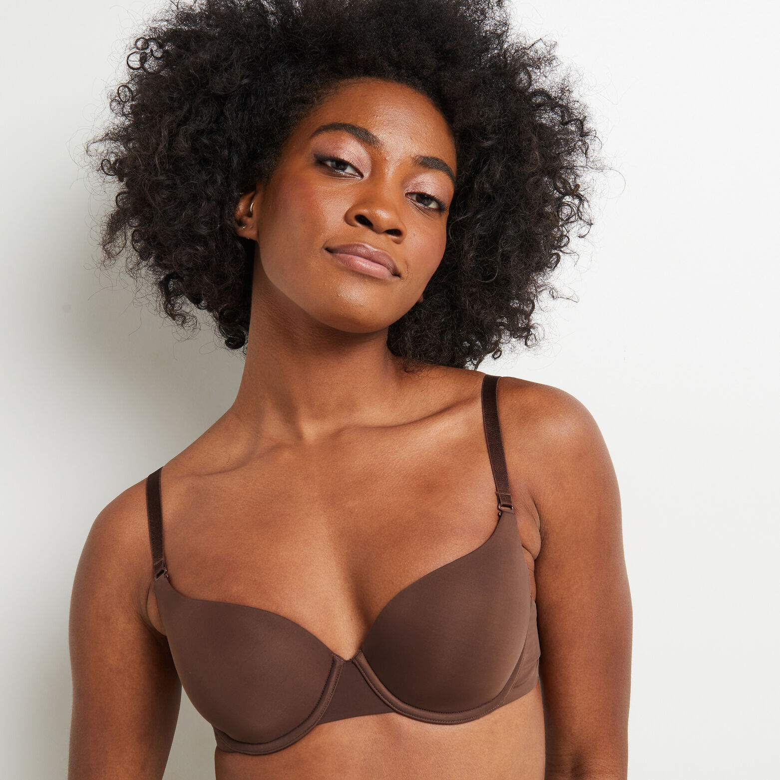PERFECT SOUTIEN-GORGE AMPLIFORME MICROFIBRE MARRON