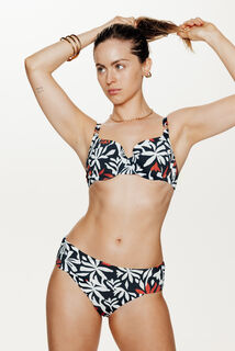 NACRE Maillot de bain culotte maxi MULTICO NOIR