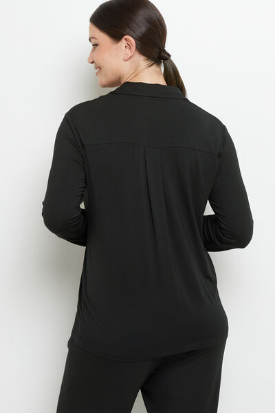 CAMILLE VESTE VISCOSE NOIR