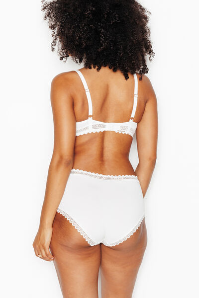 DOUCE CULOTTE TAILLE HAUTE MICROFIBRE ECRU