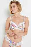 VANITY SOUTIEN GORGE AMPLI EMBOITANT BLANC/ORANGE