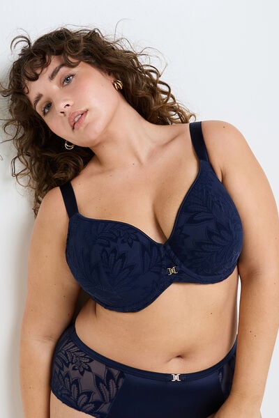 FANTINE SOUTIEN-GORGE AMPLI SPACER GRANDE TAILLE MARINE