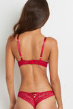 TRINITY SOUTIEN-GORGE PUSH UP DENTELLE ROUGE