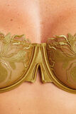 AZUR SOUTIEN-GORGE BALCONNET TULLE BRODE JAUNE